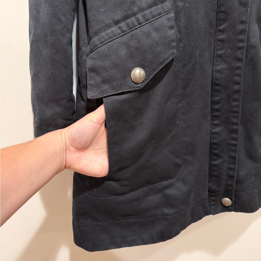 Marc Jacobs Sherpa Collar Coat Toggle Buttons Parka Jacket Black Medium M Casual - Picture 11 of 16